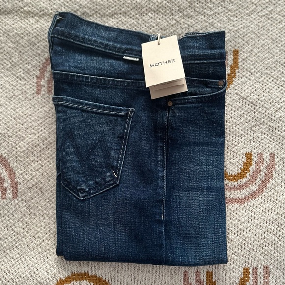 Mother The Insider High Waist Step Frayed Hem Crop Jeans Size 25 Sake to me - Picture 7 of 11